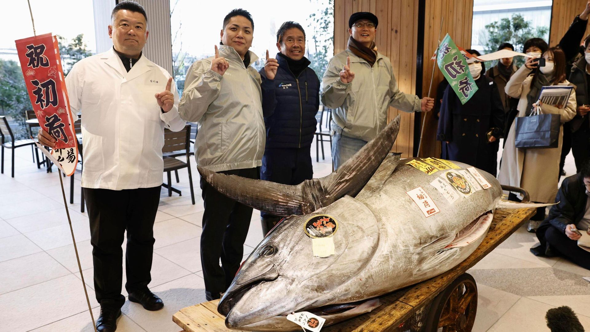 Tuna sold at auction for more than &#163;1m