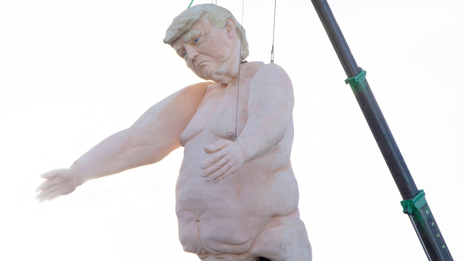 Naked Trump statue branded 'deplorable'